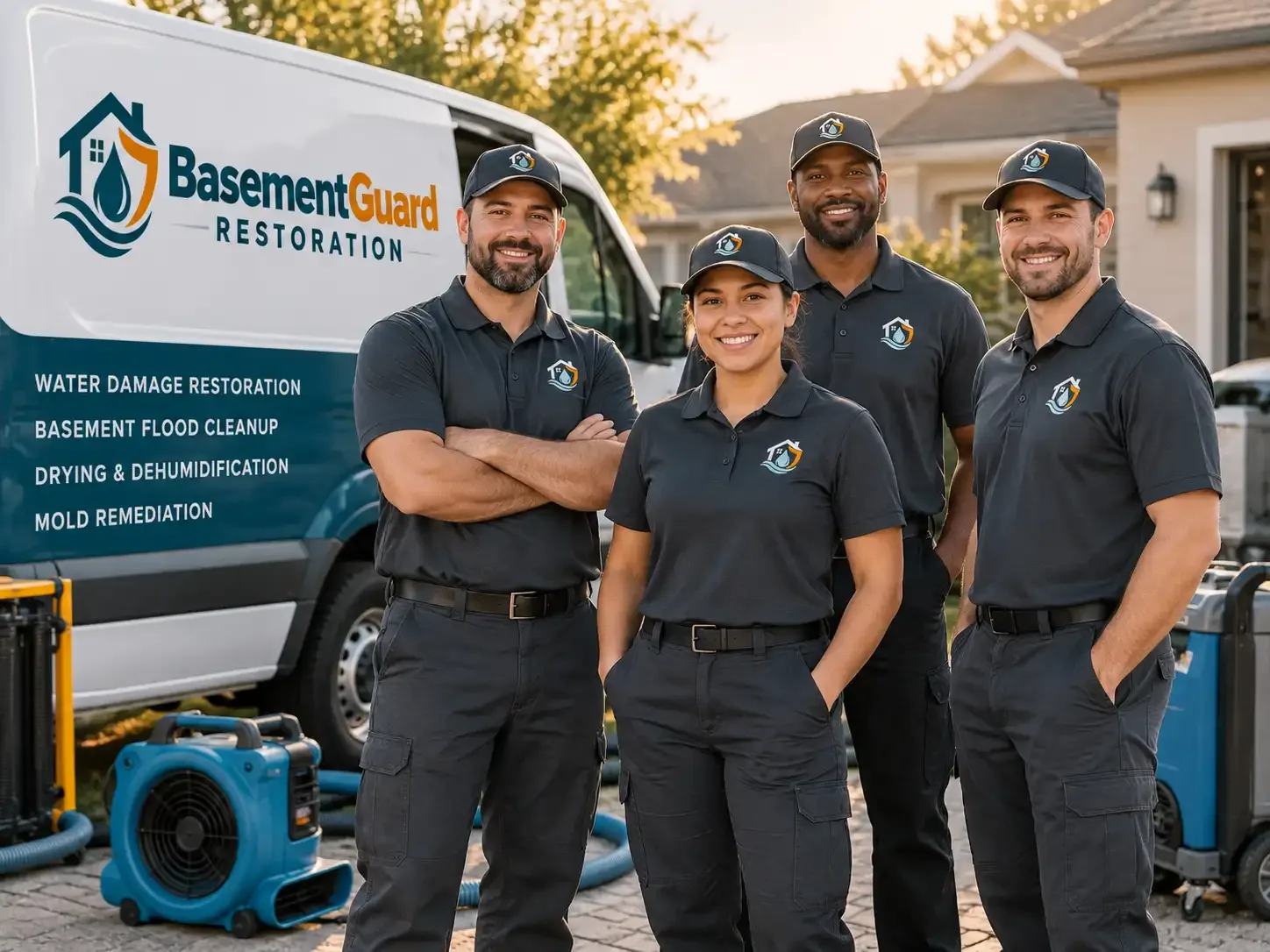 Basement Water Damage Restoration company in Newhall, IA
